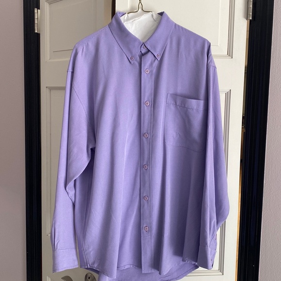 Indigo Palms denim company lavender checkered long sleeve button down. - Picture 1 of 8